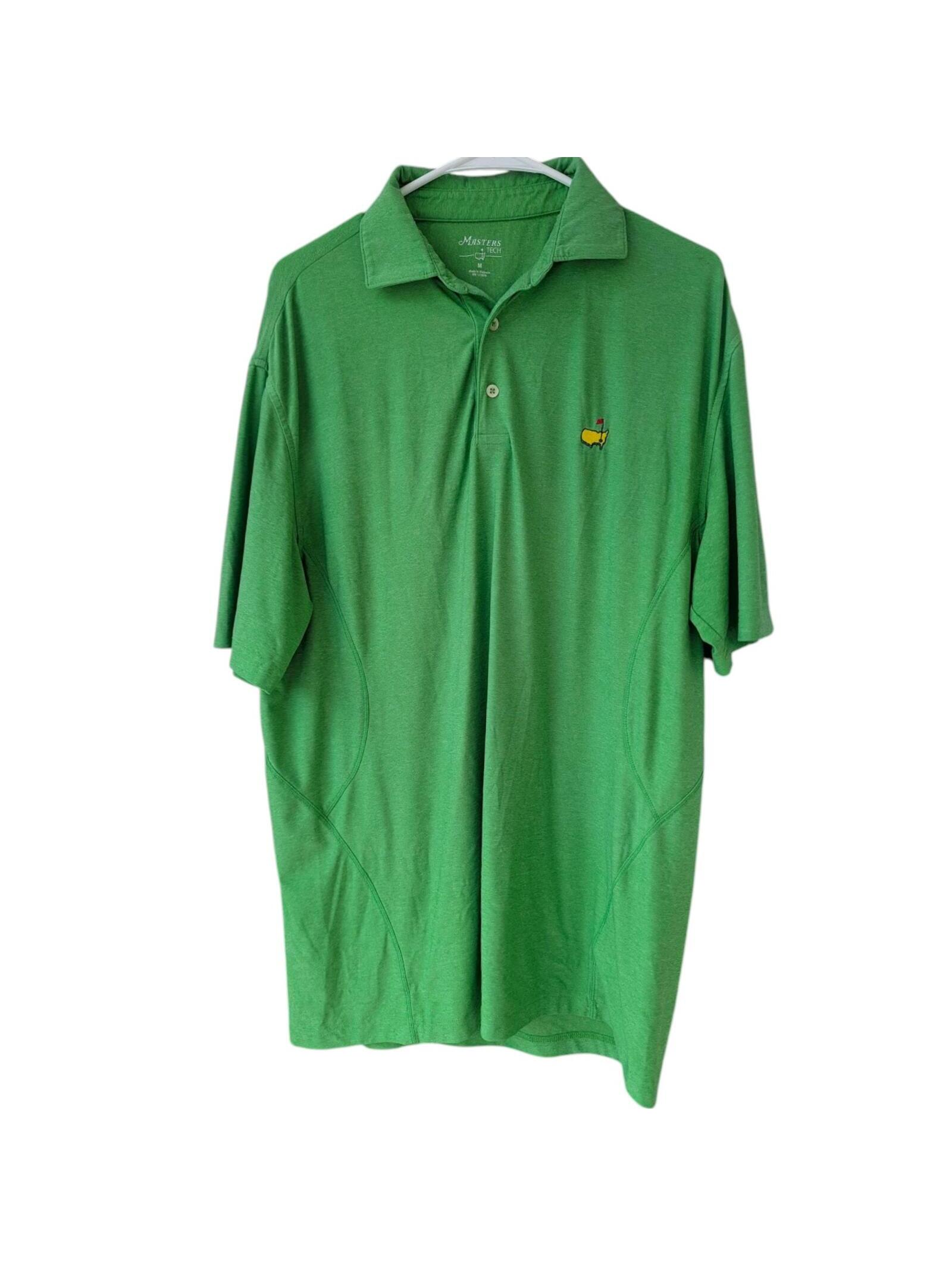 Masters Tech Golf Polo Shirt M Tournament Green Performance Augusta National Ga
